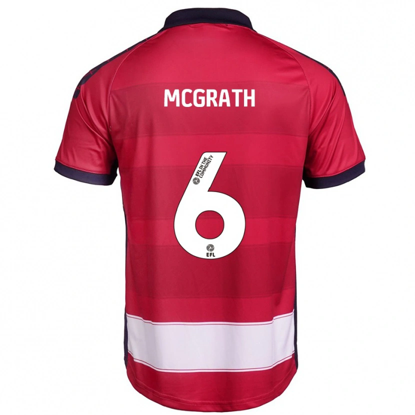 Danxen Damen Jay Mcgrath #6 Rot Weiß Heimtrikot Trikot 2025/26 T-Shirt Österreich