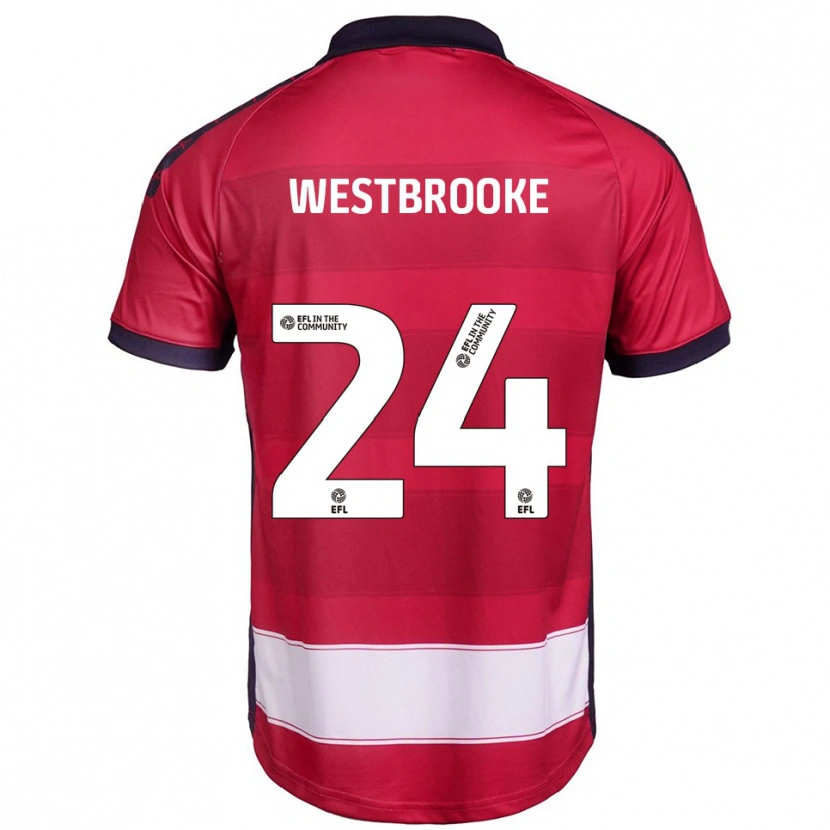 Danxen Damen Zain Westbrooke #24 Rot Weiß Heimtrikot Trikot 2025/26 T-Shirt Österreich