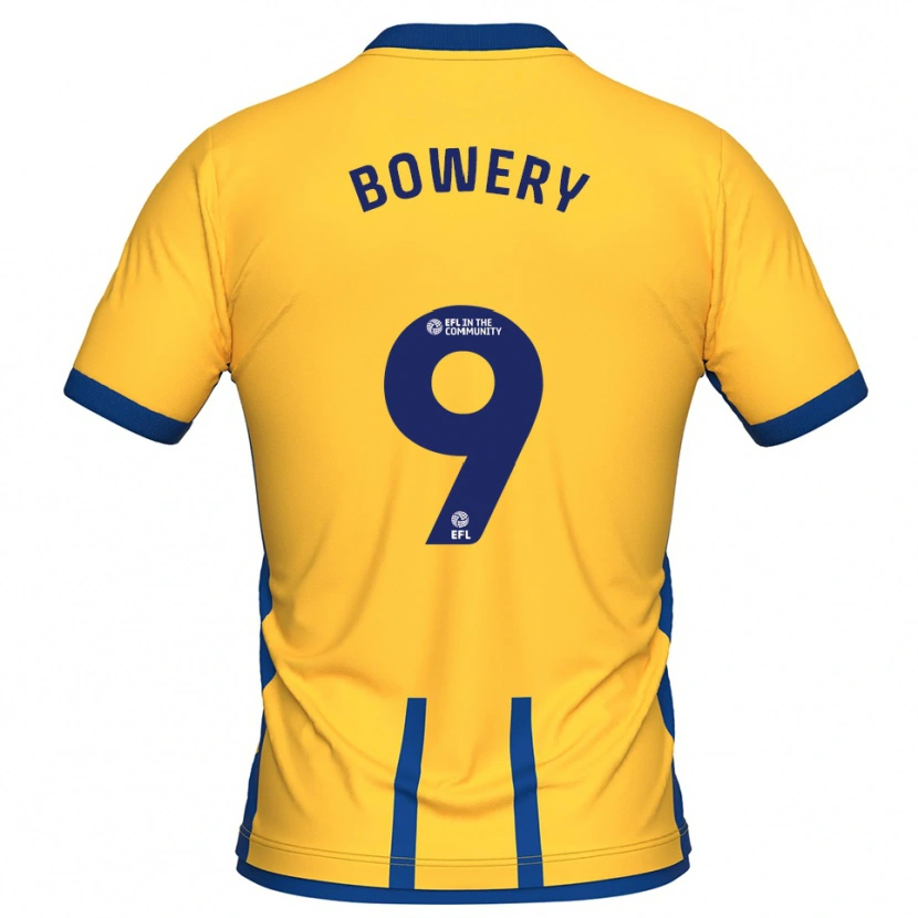 Danxen Damen Jordan Bowery #9 Gelb Blau Heimtrikot Trikot 2025/26 T-Shirt Österreich