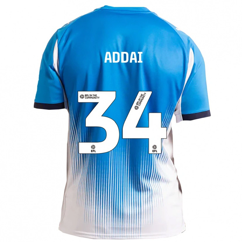Danxen Damen Corey Addai #34 Blau Weiß Heimtrikot Trikot 2025/26 T-Shirt Österreich