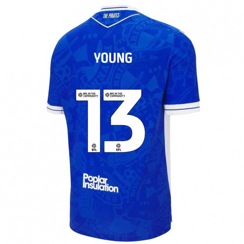 Danxen Damen Brad Young #13 Blau Weiß Heimtrikot Trikot 2025/26 T-Shirt Österreich