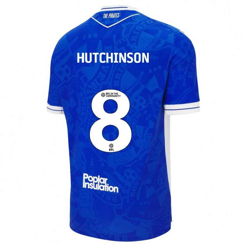 Danxen Damen Isaac Hutchinson #8 Blau Weiß Heimtrikot Trikot 2025/26 T-Shirt Österreich
