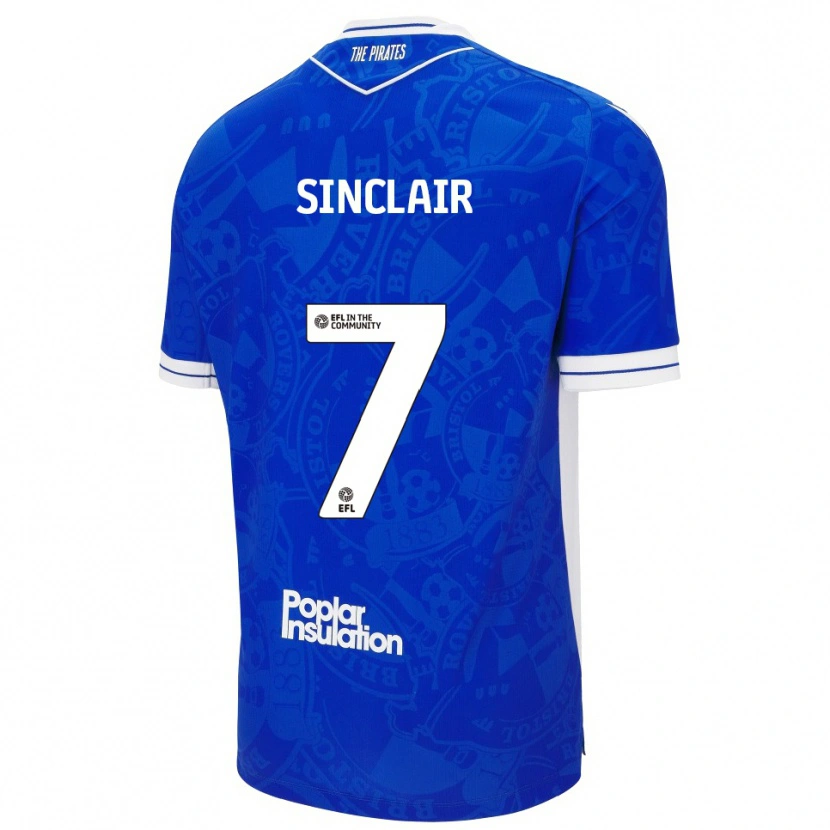 Danxen Damen Scott Sinclair #7 Blau Weiß Heimtrikot Trikot 2025/26 T-Shirt Österreich