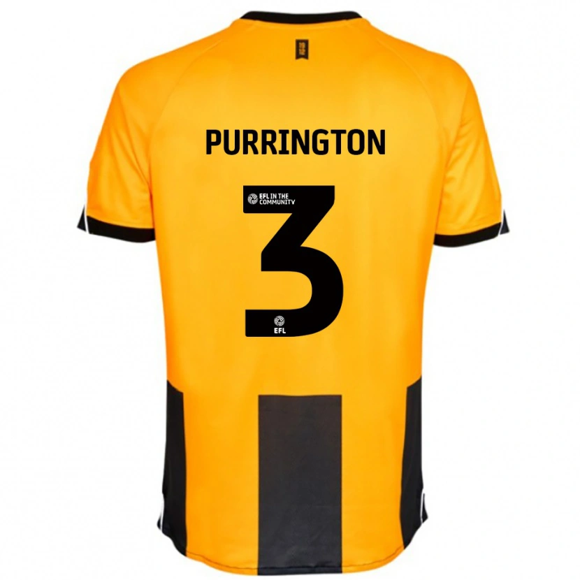 Danxen Damen Ben Purrington #3 Orange Schwarz Heimtrikot Trikot 2025/26 T-Shirt Österreich