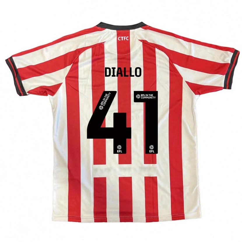 Danxen Damen Mamadou Diallo #41 Rot Weiß Schwarz Heimtrikot Trikot 2025/26 T-Shirt Österreich