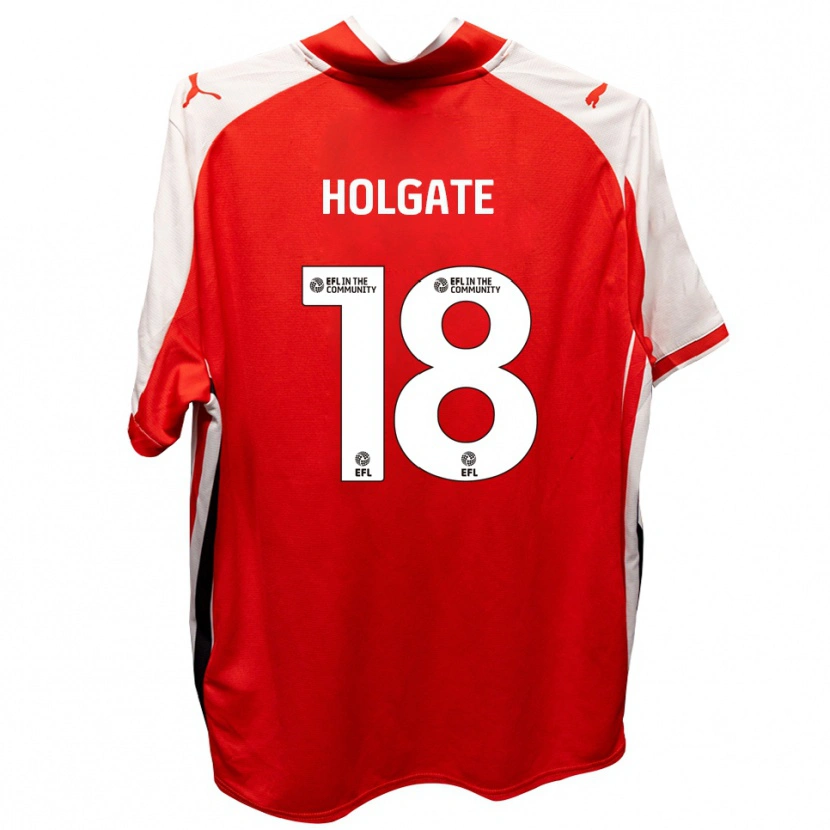 Danxen Damen Harrison Holgate #18 Rot Weiß Heimtrikot Trikot 2025/26 T-Shirt Österreich