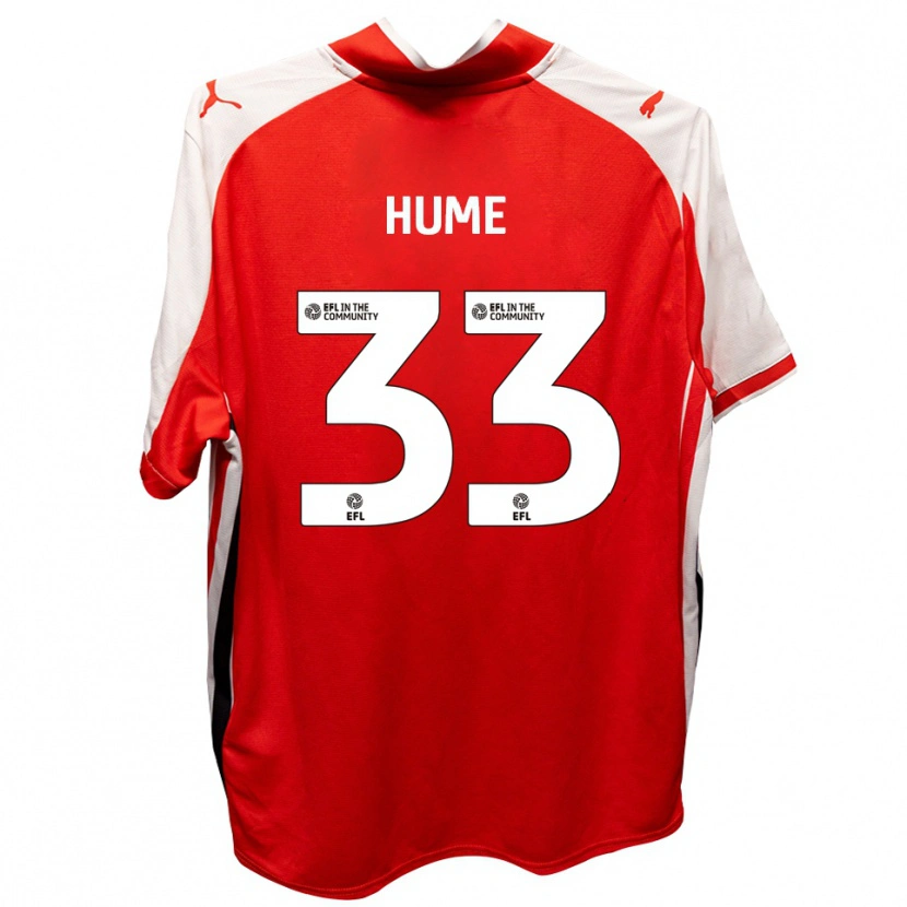 Danxen Damen Denver Hume #33 Rot Weiß Heimtrikot Trikot 2025/26 T-Shirt Österreich