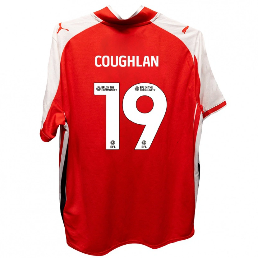 Danxen Damen Ronan Coughlan #19 Rot Weiß Heimtrikot Trikot 2025/26 T-Shirt Österreich
