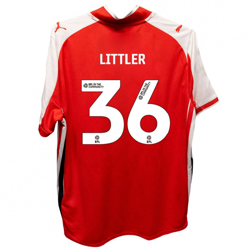Danxen Damen Zack Littler #36 Rot Weiß Heimtrikot Trikot 2025/26 T-Shirt Österreich