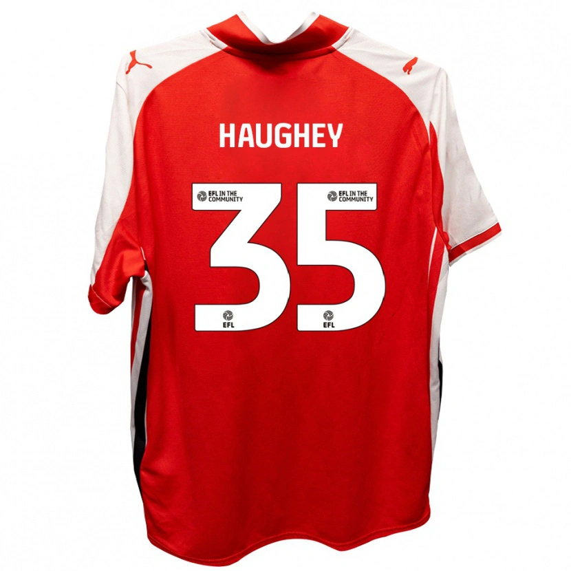 Danxen Damen Conor Haughey #35 Rot Weiß Heimtrikot Trikot 2025/26 T-Shirt Österreich