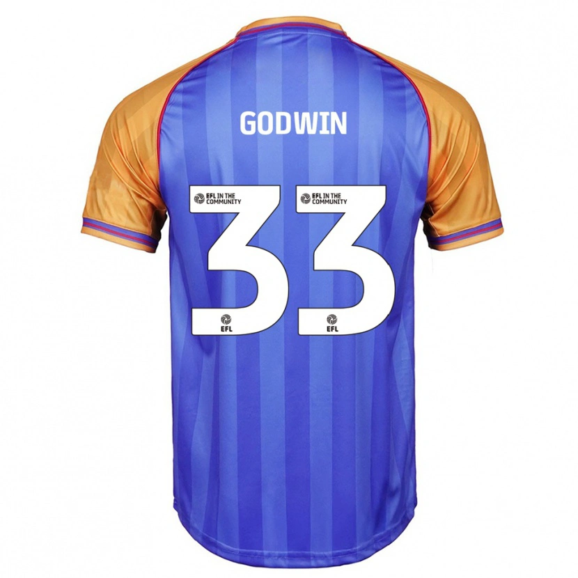 Danxen Damen Isaac Godwin #33 Blau Orange Heimtrikot Trikot 2025/26 T-Shirt Österreich