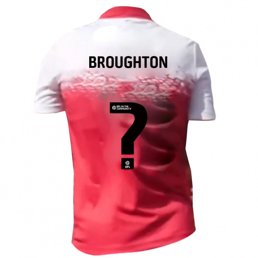 Danxen Damen Olly Broughton #0 Rot Weiß Heimtrikot Trikot 2025/26 T-Shirt Österreich