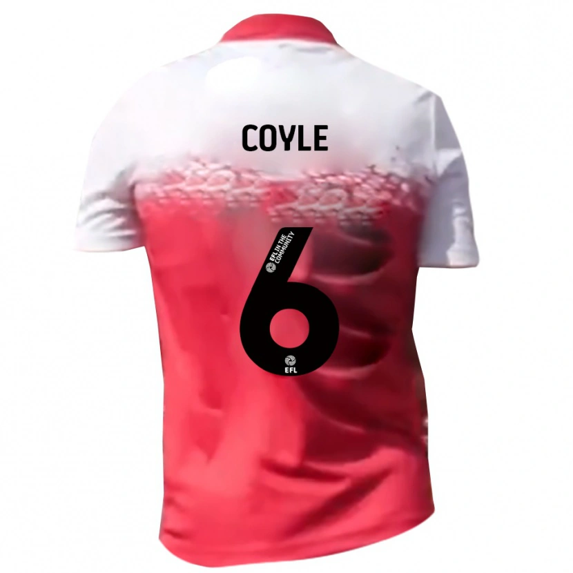Danxen Damen Liam Coyle #6 Rot Weiß Heimtrikot Trikot 2025/26 T-Shirt Österreich