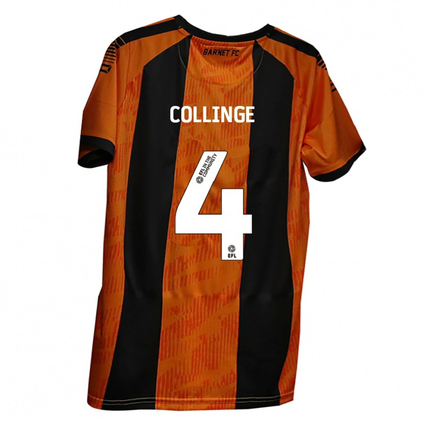 Danxen Damen Danny Collinge #4 Orange Schwarz Heimtrikot Trikot 2025/26 T-Shirt Österreich