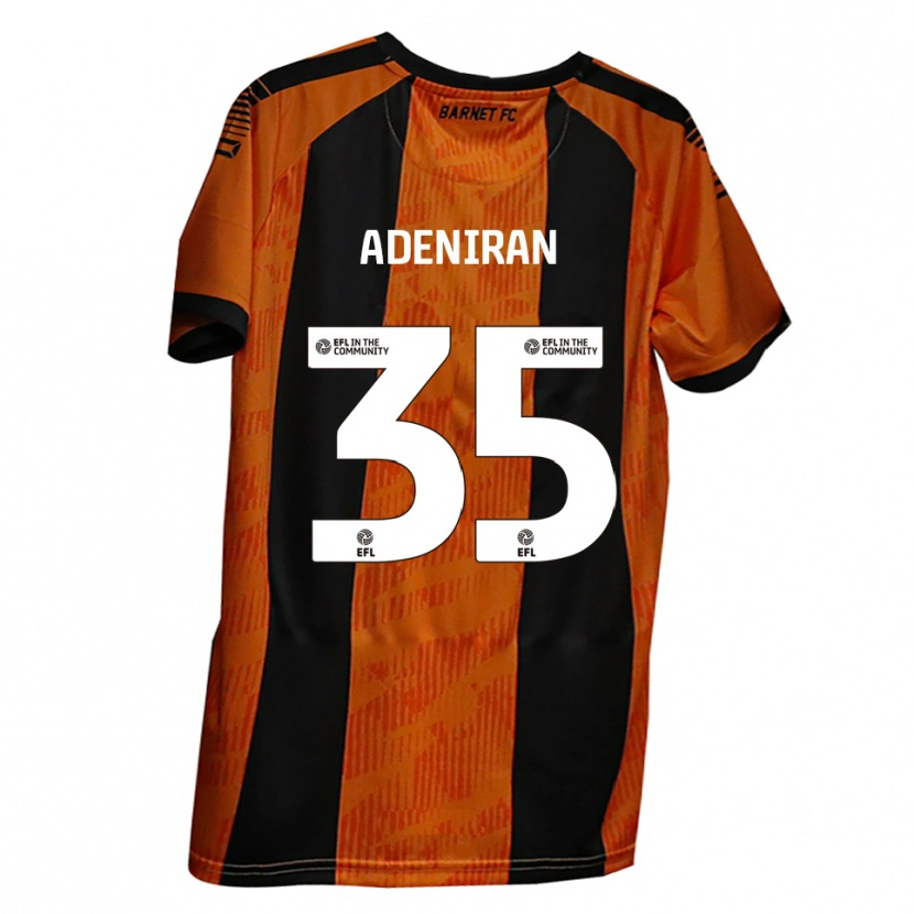 Danxen Damen Dennis Adeniran #35 Orange Schwarz Heimtrikot Trikot 2025/26 T-Shirt Österreich