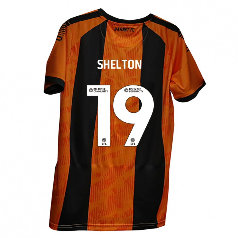 Danxen Damen Mark Shelton #19 Orange Schwarz Heimtrikot Trikot 2025/26 T-Shirt Österreich