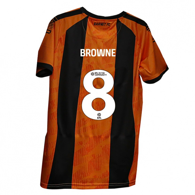 Danxen Damen Rhys Browne #8 Orange Schwarz Heimtrikot Trikot 2025/26 T-Shirt Österreich
