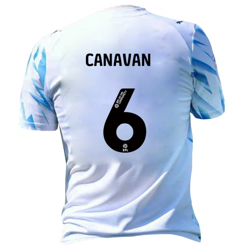 Danxen Damen Niall Canavan #6 Weiß Himmelblau Heimtrikot Trikot 2025/26 T-Shirt Österreich