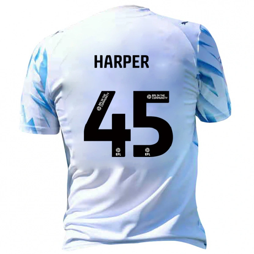 Danxen Damen Rekeem Harper #45 Weiß Himmelblau Heimtrikot Trikot 2025/26 T-Shirt Österreich