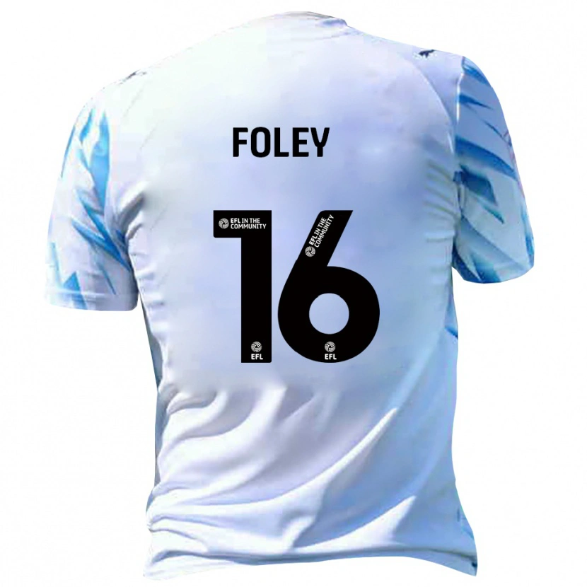 Danxen Damen Sam Foley #16 Weiß Himmelblau Heimtrikot Trikot 2025/26 T-Shirt Österreich
