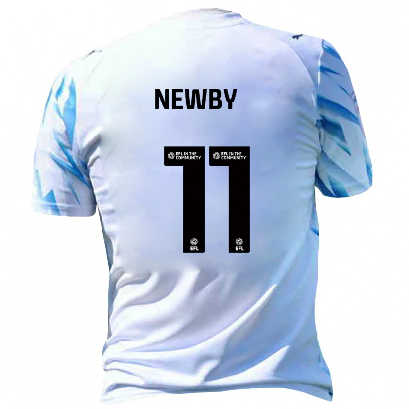 Danxen Damen Elliot Newby #11 Weiß Himmelblau Heimtrikot Trikot 2025/26 T-Shirt Österreich