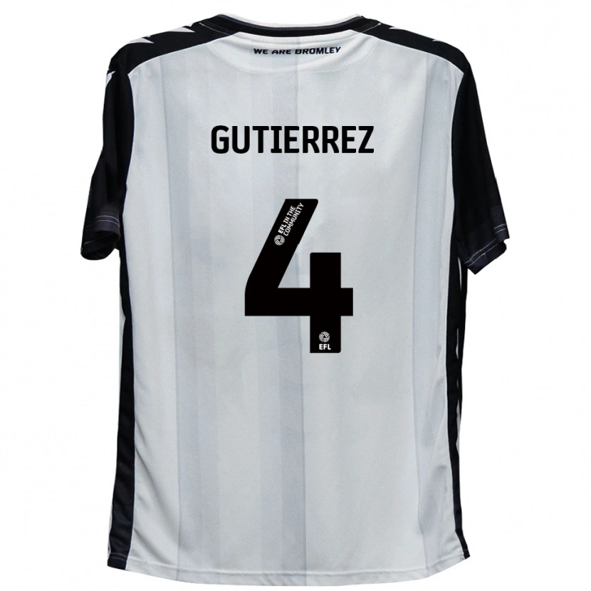 Danxen Damen William Gutierrez #4 Weiß Schwarz Heimtrikot Trikot 2025/26 T-Shirt Österreich