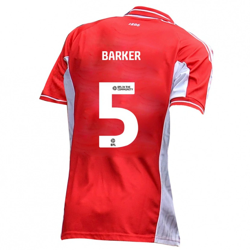 Danxen Damen Charlie Barker #5 Rot Weiß Heimtrikot Trikot 2025/26 T-Shirt Österreich