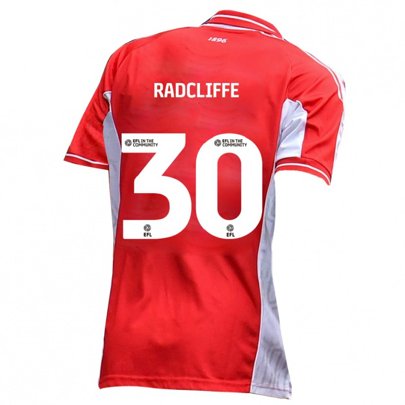 Danxen Damen Ben Radcliffe #30 Rot Weiß Heimtrikot Trikot 2025/26 T-Shirt Österreich