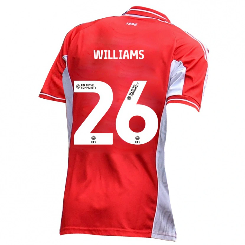 Danxen Damen Jay Williams #26 Rot Weiß Heimtrikot Trikot 2025/26 T-Shirt Österreich