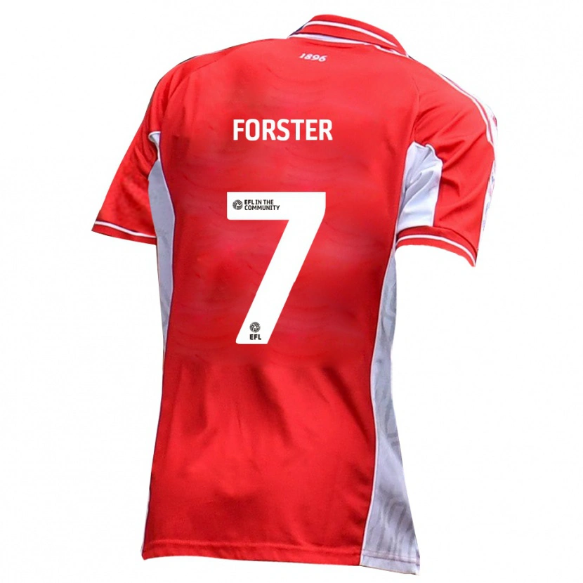 Danxen Damen Harry Forster #7 Rot Weiß Heimtrikot Trikot 2025/26 T-Shirt Österreich