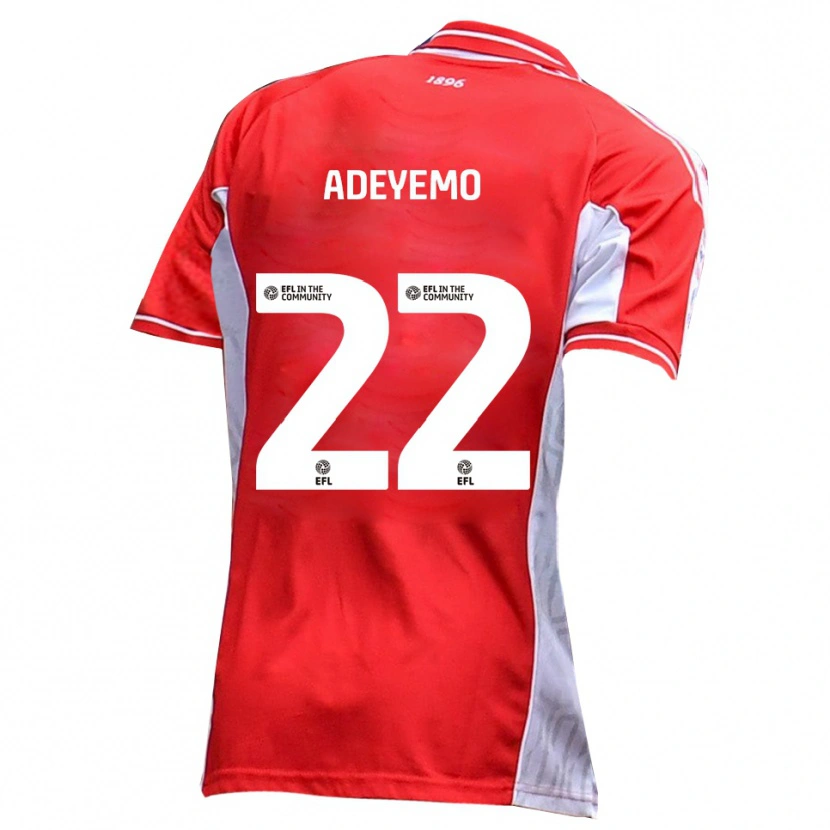 Danxen Damen Ade Adeyemo #22 Rot Weiß Heimtrikot Trikot 2025/26 T-Shirt Österreich