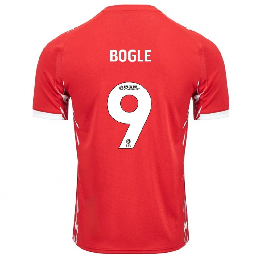 Danxen Damen Omar Bogle #9 Rot Weiß Heimtrikot Trikot 2025/26 T-Shirt Österreich