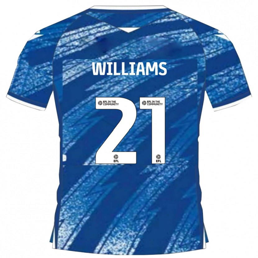 Danxen Damen Euan Williams #21 Blau Weiß Heimtrikot Trikot 2025/26 T-Shirt Österreich