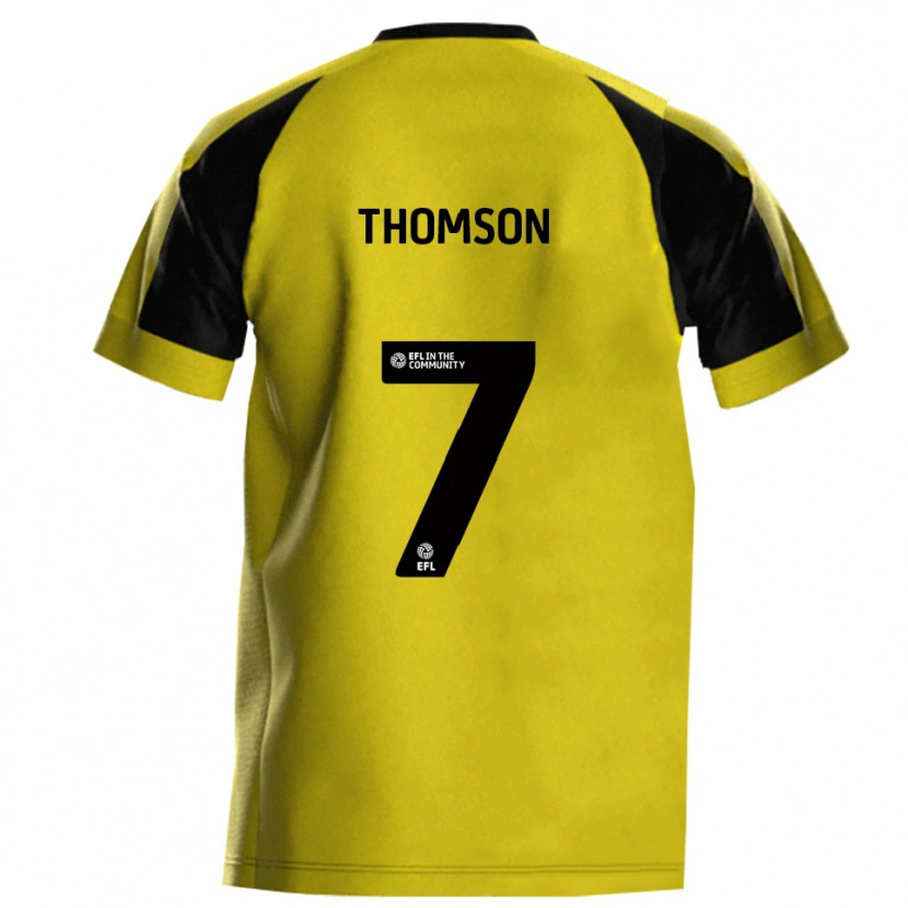 Danxen Damen George Thomson #7 Gelb Grau Heimtrikot Trikot 2025/26 T-Shirt Österreich