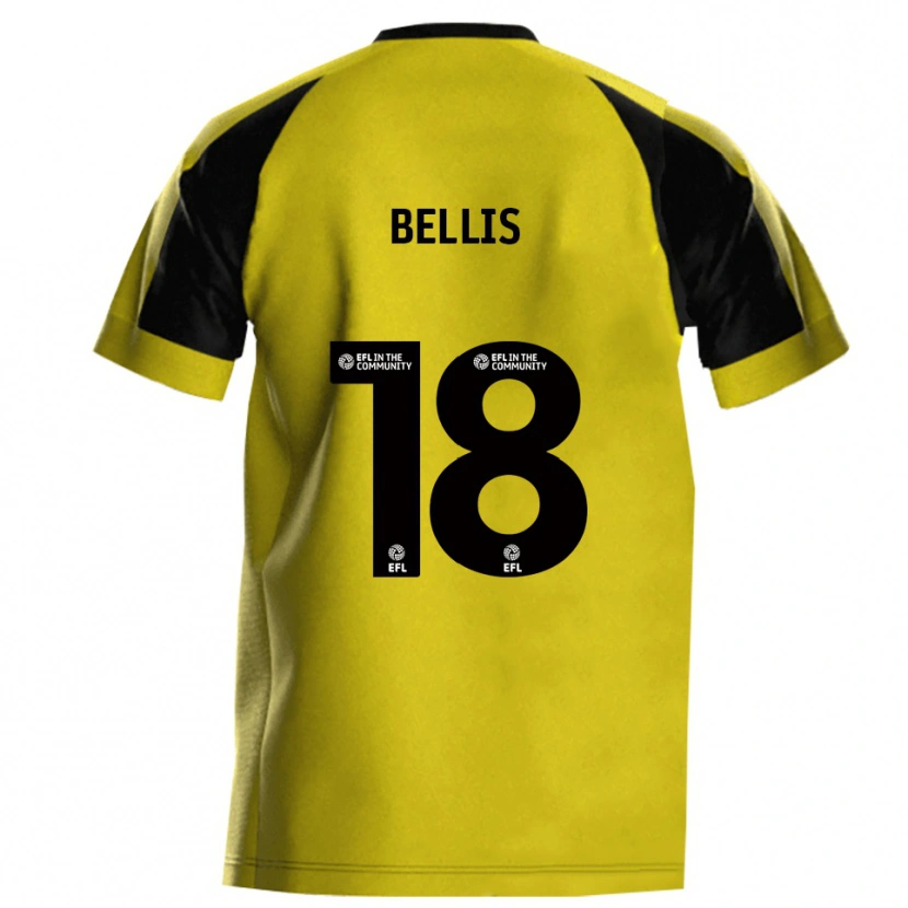 Danxen Damen Reece Bellis #18 Gelb Grau Heimtrikot Trikot 2025/26 T-Shirt Österreich