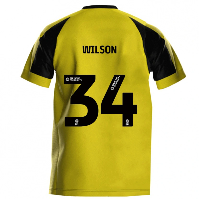 Danxen Damen Robbie Wilson #34 Gelb Grau Heimtrikot Trikot 2025/26 T-Shirt Österreich
