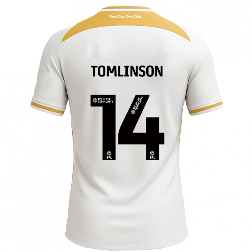 Danxen Damen Joe Tomlinson #14 Weiß Gold Heimtrikot Trikot 2025/26 T-Shirt Österreich