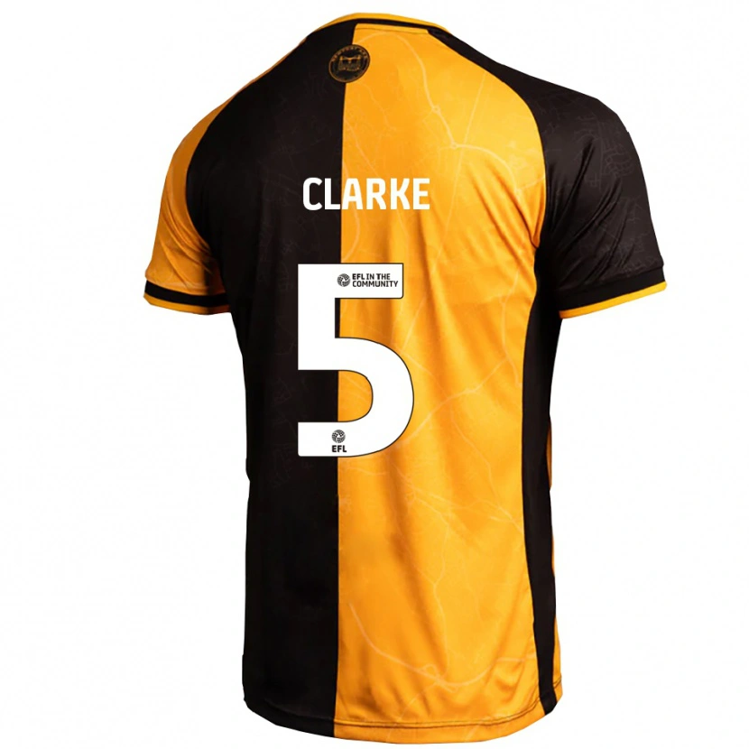 Danxen Damen James Clarke #5 Gelb Schwarz Heimtrikot Trikot 2025/26 T-Shirt Österreich