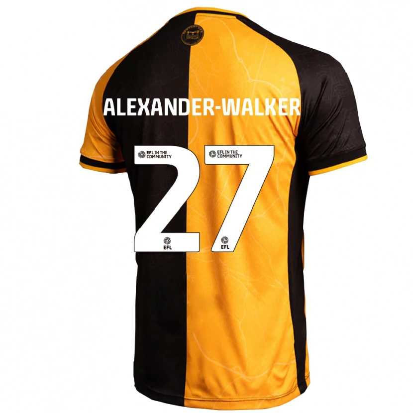 Danxen Damen Moses Alexander-Walker #27 Gelb Schwarz Heimtrikot Trikot 2025/26 T-Shirt Österreich