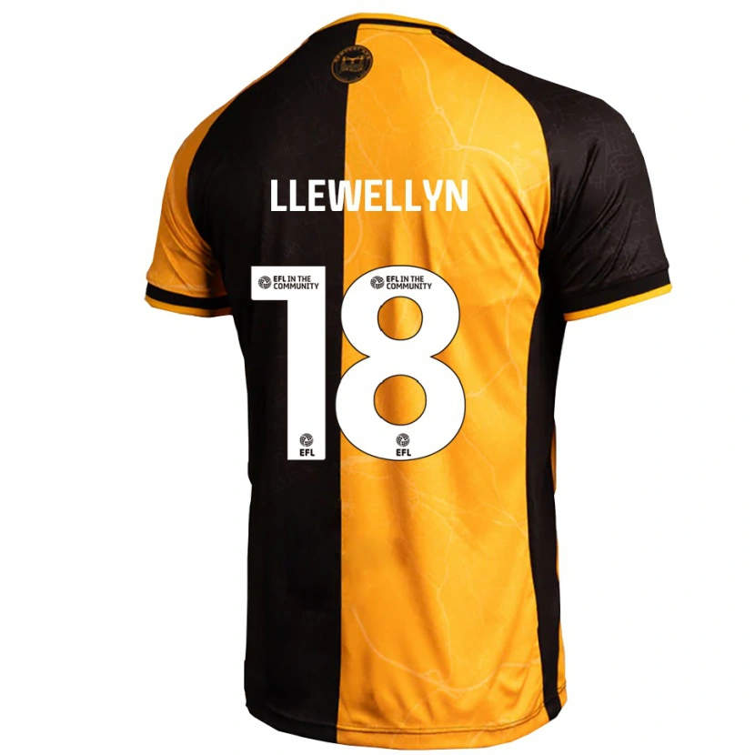 Danxen Damen Cameron Llewellyn #18 Gelb Schwarz Heimtrikot Trikot 2025/26 T-Shirt Österreich
