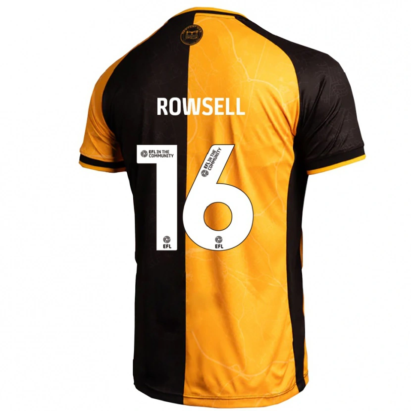Danxen Damen Declan Rowsell #16 Gelb Schwarz Heimtrikot Trikot 2025/26 T-Shirt Österreich