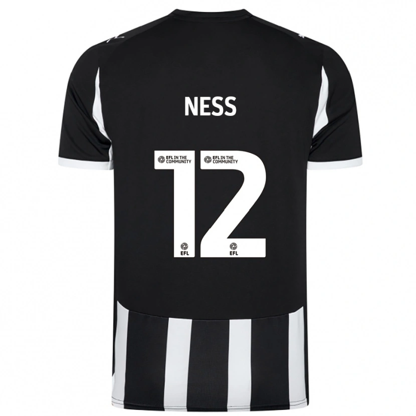 Danxen Damen Lucas Ness #12 Schwarz Weiß Heimtrikot Trikot 2025/26 T-Shirt Österreich