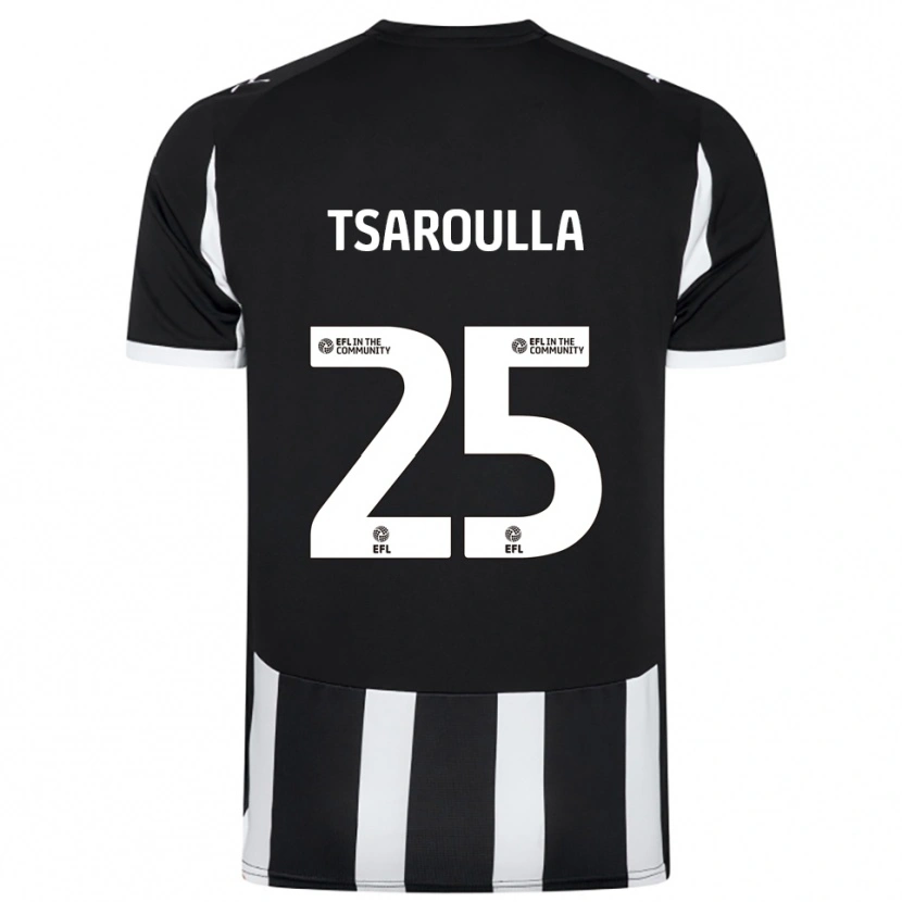 Danxen Damen Nick Tsaroulla #25 Schwarz Weiß Heimtrikot Trikot 2025/26 T-Shirt Österreich