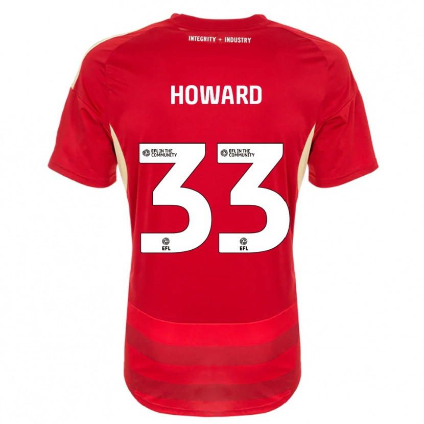 Danxen Damen Mark Howard #33 Rot Weiß Heimtrikot Trikot 2025/26 T-Shirt Österreich