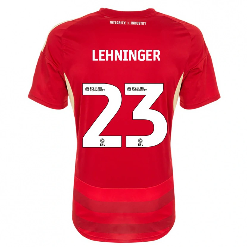 Danxen Damen Saskia Lehninger #23 Rot Weiß Heimtrikot Trikot 2025/26 T-Shirt Österreich