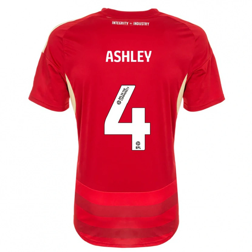 Danxen Damen Ossama Ashley #4 Rot Weiß Heimtrikot Trikot 2025/26 T-Shirt Österreich
