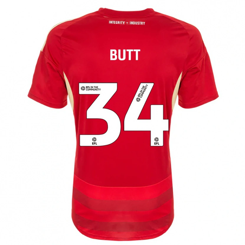Danxen Damen Ruben Butt #34 Rot Weiß Heimtrikot Trikot 2025/26 T-Shirt Österreich
