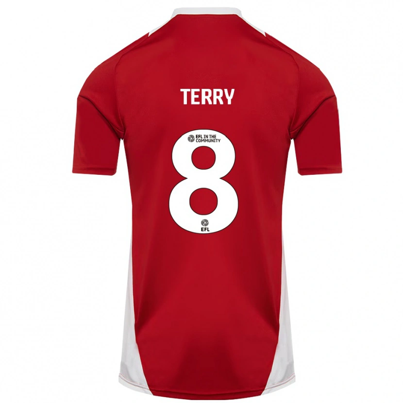 Danxen Damen Josh Terry #8 Rot Weiß Gold Heimtrikot Trikot 2025/26 T-Shirt Österreich