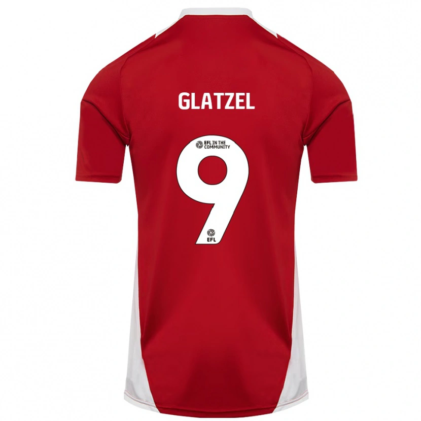 Danxen Damen Paul Glatzel #9 Rot Weiß Gold Heimtrikot Trikot 2025/26 T-Shirt Österreich