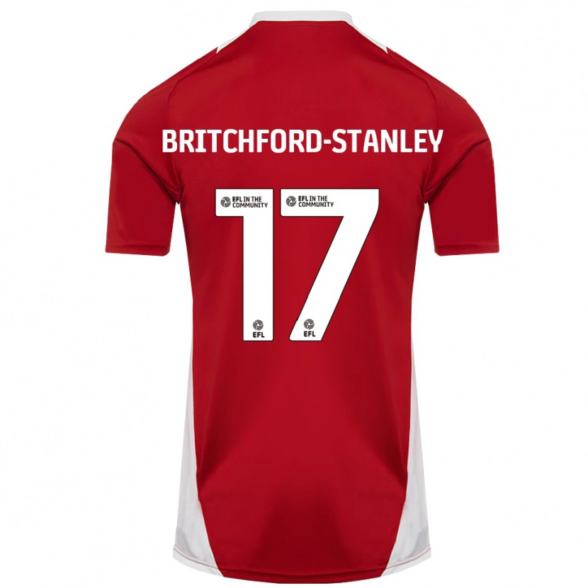 Danxen Damen Conor Britchford-Stanley #17 Rot Weiß Gold Heimtrikot Trikot 2025/26 T-Shirt Österreich
